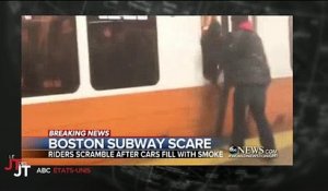 USA : Incroyable mouvement de panique dans le métro à Boston - Regardez