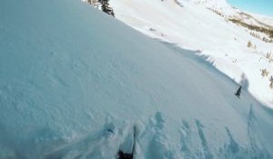 Multiples chutes d'un skieur tentant une nouvelle figure ! Swithc Double Cork 900