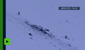 Premières images d’Italie, où un hélicoptère s’est écrasé dans les Abruzzes