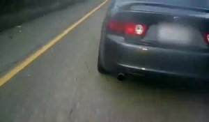 Crash : vidéo filmée par le motard qui atterrit sur le coffre d'une voiture
