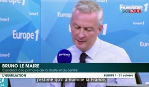 Bruno Le Maire accuse François Hollande d'avoir ‘’humilié la France’’