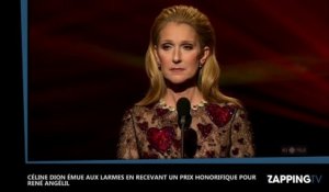 ADISQ : Céline Dion émue aux larmes en recevant un prix honorifique pour René Angélil