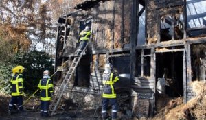 Une maison réduite en cendres à Rocroi