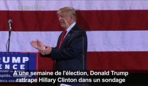 Donald Trump revigoré à une semaine de l'élection