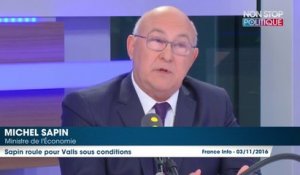 Michel Sapin n’exclut pas une candidature de Manuel Valls en 2017