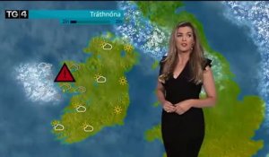 Farce à la télévision irlandaise qui fait disparaître sa présentatrice météo par un éclair !