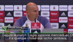11e j. - Zidane : "Benzema est forfait"