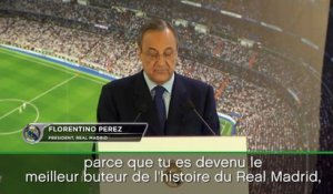Real Madrid - Florentino Perez : "Cristiano, tu es déjà une légende !"