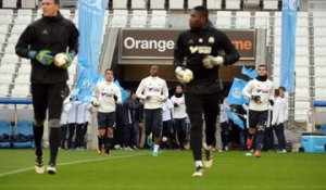 Entraînement au Vélodrome : la sortie des joueurs