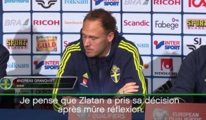 Qualif. CdM 2018 - Granqvist : "Zlatan ne reviendra pas"