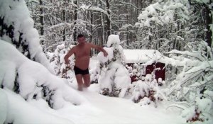 Un homme norvégien aime la neige plus que la vie elle-même