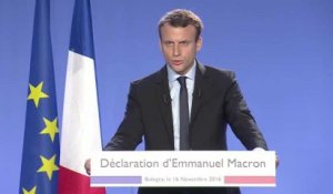 Macron candidat: La grande marche des petites phrases