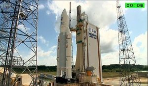 La fusée Ariane 5 décolle avec quatre satellites européens Galileo