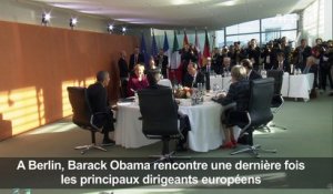 Ultime rencontre d'Obama avec les diriegants européens