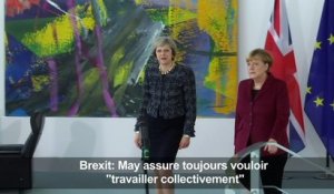 Brexit: May assure toujours vouloir "travailler collectivement"