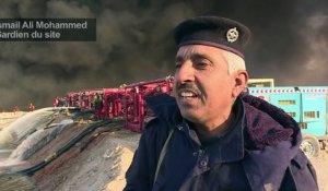 L'Irak en guerre contre les puits de pétrole incendiés par l'EI