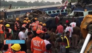 En Inde, les recherches se terminent après l'accident de train qui a fait 146 morts