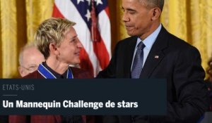 Un Mannequin Challenge de stars à la Maison Blanche