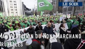 Manifestation du Non-Marchand Bruxelles