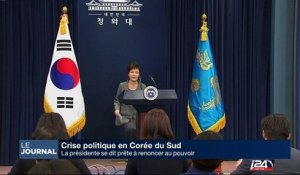 Corée du Sud : la Présidente se dit prête à renoncer au pouvoir