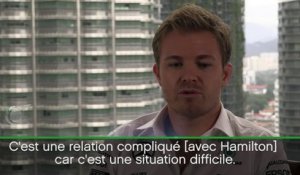 F1 - Rosberg : "Une relation compliqué" avec Hamilton