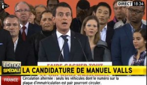 Valls : "Alors oui, je suis candidat à la présidence de la République"