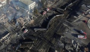 Widespread damage after train blast Bulgaria