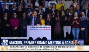 Emmanuel Macron s'enflamme à la fin de son meeting