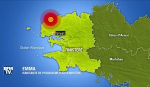 "On a entendu une explosion, on a eu peur", témoigne une habitante du Finistère