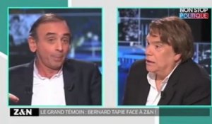 Bernard Tapie menace Éric Zemmour de lui "en coller une"
