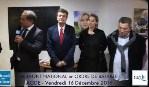 AGDE - LE FRONT NATIONAL EN ORDRE DE BATAILLE