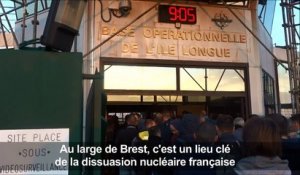 Brest: rare visite dans une base de sous-marins nucléaires