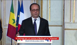 François Hollande : la France connaît "un haut niveau de menace" terroriste, mais a un "plan de vigilance particulièrement élevé"