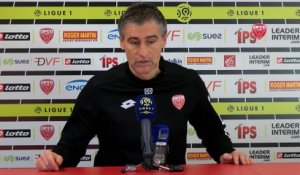 Conférence de presse d'Olivier Dall'Oglio avant DFCO-Toulouse FC