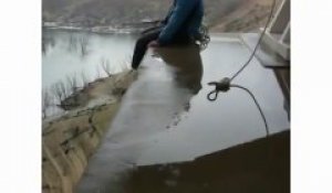 Se jeter à la corde dans le vide à 70m de haut d'un pont !