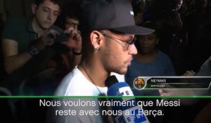 Barça - Neymar : "Messi va bientôt renouveller son contrat"