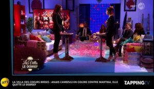 La Villa des cœurs brisés : Anaïs Camizuli en colère contre Martika, elle quitte le plateau du Debrief (Vidéo)