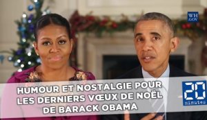 Humour et nostalgie pour les derniers vœux de Noël de Barack Obama