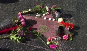 Los Angeles: hommage des fans à Debbie Reynolds et Carrie Fisher