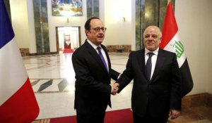 En Irak, Hollande réaffirme son engagement contre l'EI