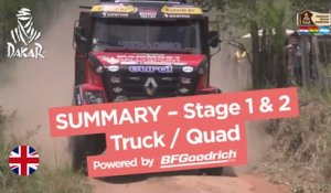 Stage 1 & 2 Summary - Quad/Truck - Dakar 2017