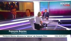 Présidentielle 2017 : François Bayrou dénonce la "dérive" de François Fillon