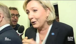 Quand Cyril Eldin tente "de refiler sa gastro" à Marine Le Pen en lui faisant la bise