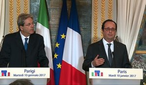 Déclaration conjointe avec Paolo Gentiloni, Président du Conseil des Ministres italien