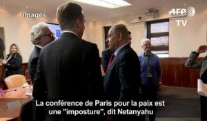 La conférence de Paris pour la paix, une "imposture": Netanyahu