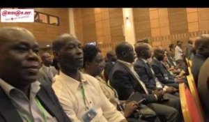 Le candidat Affi N'guessan face au Patronat: Discours du président DIAGOU