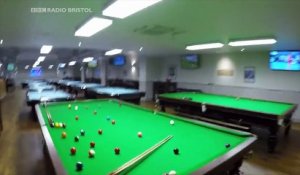 Un coup insolite réalisé par des adeptes du snooker