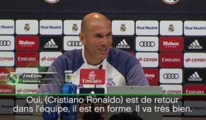 18e j. - Zidane : ''Ronaldo est de retour"