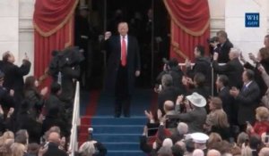 L'arrivée de Donald Trump à la cérémonie d'investiture