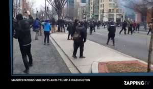 Investiture Donald Trump : De violentes manifestations anti-Trump à Washington (Vidéo)